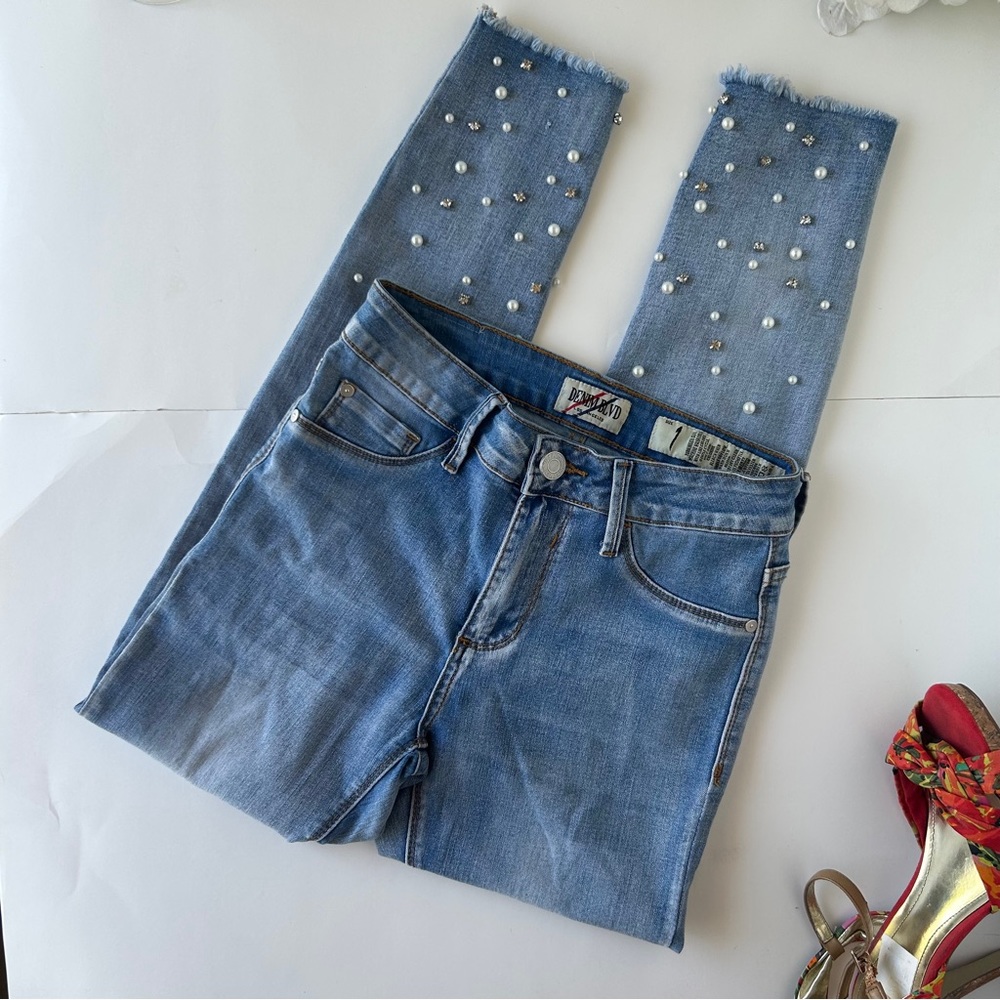 3/$20 Denim BLVD Los Angeles Skinny Jeans Pearl/‎ Rhinestone Jeans